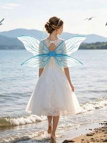 Fairy Butterfly Wings, Sweet Forest Elf Costume Accessories, Stage Role Play Props, Suitable For Daily Parties And Gatherings, Perfect Holiday Gift For Family Or Friends - Multicolor - View 5