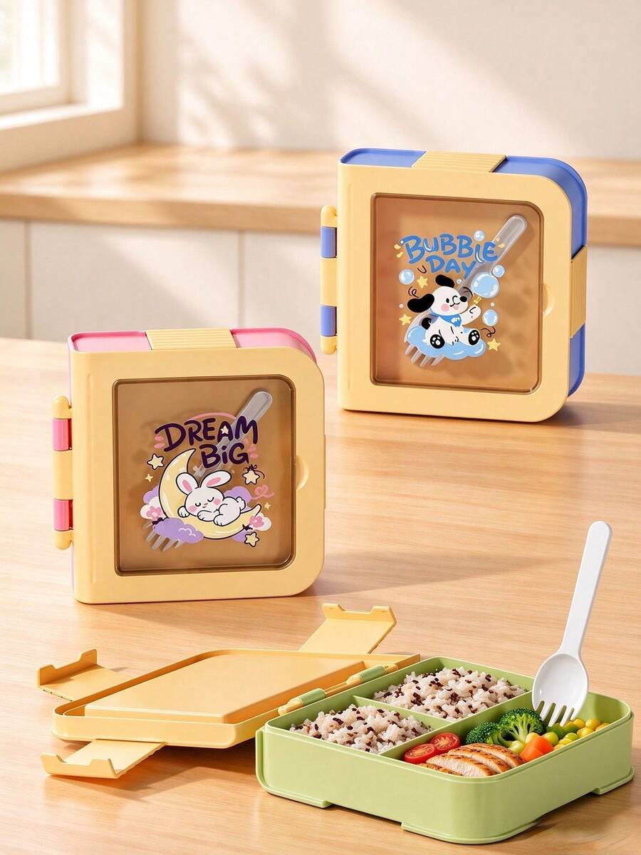 A Waterproof PP Lunch Box With An 800ml Capacity, Suitable For A Wide Range Of Scenarios, Including Kitchen Storage, Food Packing, Back-To-School Use, Office And Home Settings, Holidays And Travel, Summer Dining, And Outdoor Picnics. - Multicolor - View 1