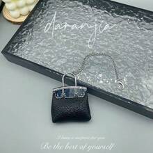 1pcexquisite And Fashionable Mini Bag Pendant With High-End Metal Chain Decoration, Small Bag Keychain Bag Matching Suitable For Giving Gifts To Girls - Multicolor - View 15