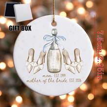 Personalized Gift For Mother Of The Bride, Customized Bride Pendant, Daughter's Wedding Thank You Gift For Mom, Wedding Keepsake For Mom - F-mother's Day Bride/Mother's Pendant - View 12