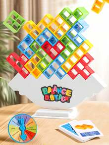 Balancing Stacking Blocks Game, Entertaining Party Game/Family Game, Suitable For Children, Adults, Friends Teams, Family Game Night And Parties, Children's Day Gift, June Holiday Gift, Christmas Gift - Multicolor - View 5