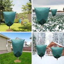 Extra Large Plant Frost Protection Bag Thickened Warm Breathable Winter Freeze Cover Drawstring Windproof Reusable For Fruit Trees Palm Shrubs Garden - Winter Cover - View 3