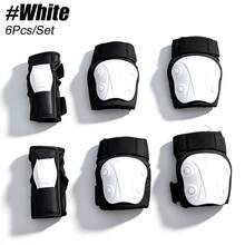 6 In 1 Knee Pads Elbow Pads Wrist Guards Set, Gear For Roller Skating, Cycling, Skateboarding, Scooter And Outdoor Sports - A - View 10