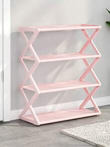 4 Layer Lightweight Shoe Storage Rack Freestanding Footwear Organizer Shelf For Entrance Bedroom Closet - Multicolor - View 12
