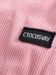 Women's Corduroy Wide Leg Pants, Long Straight Loose Soft Breathable, Running Fitness Sports Trousers, Spring And Autumn - Pink - View 8