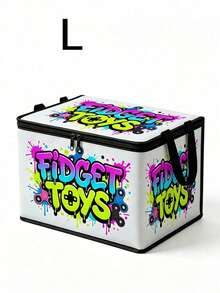 Foldable Multi-Functional Clothes Storage Box, Urban Street Graffiti Style With Handle, Suitable For Home Closet Organization, Travel, Moving, Camping, Under-Bed Storage Solution - Multicolor - View 8