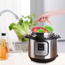 Universal Stainless Steel Steamer Basket (With Silicone Handles), Dimensions 21.8 * 21.5 Cm, Suitable For Standard Pots And Pressure Cookers, For Steaming Vegetables, Fruit, And Eggs - View 6