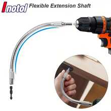 1/4" Metal Flexible Socket Wrench Drive Head, Bendable Flexible Socket Extension Bar Shaft Set, 1/4" Interface 6.35mm - Universal Flexible Shaft - View 4
