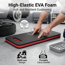 1 Pack Foldable EVA Kneeling Pad Dual Color Anti-Slip High-Density Foam Knee Mat Water Resistant Cushion For Auto Repair Gardening Yard Work And Outdoor Camping - Multicolor - View 3