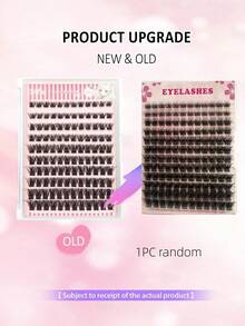 D Curl Self-Adhesive Eyelash Clusters Fluffy Soft, DIY Cat Eye Eyelash Extensions Pre-Glued, Easy To Operate False Eyelashes For Beginners, Suitable For Daily Wedding Dating, Eyelash Clusters, Individual Lashes, False Eyelashes - D - View 9