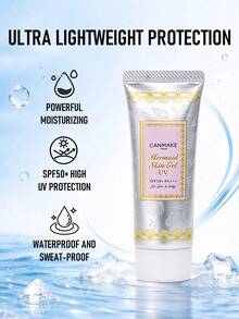 Canmake Mermaid Skin Gel 防曬凝膠 #01 透明 40g/1.4 Oz | 含高品質保濕成分 | 這款具防曬功能的保濕妝前乳也可作為防曬霜使用 - 01 Clear - 40g - 查看 2