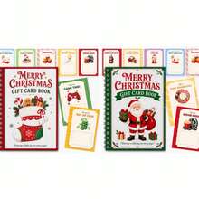 Christmas Gift Card Book, Black Spiral-Bound Christmas Gift Card Book, Wallet Book For Holiday Cash And Gift Cards, Holiday Santa Claus And Christmas Tree Design Christmas Greeting Keepsake - Multiple Styles - View 5