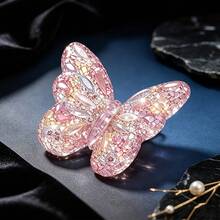 1pc 3D Diamond Butterfly Silicone Mold - Jewelry Resin Casting Mold For Making Crystal Epoxy Resin Butterfly Decorations, Pendants, Keychains, Necklaces And Plaster Statues, Gift Making, Handmade Resin Silicone Mold - Multi-color - View 7