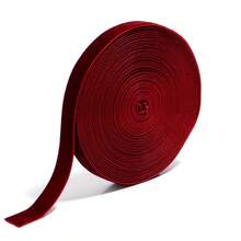 3 Rolls Velvet Ribbon, 1cm Wide, 600cm Total Length, Premium Christmas Ribbon For Christmas Tree Decoration, Gift Wrapping, Wreath Accents - Multicolor - View 7