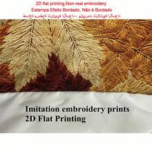 1pc Autumn Maple Leaf Pillowcase, 2D Flat Print, Not Real 3D Embroidery, Orange Yellow Fallen Leaves Seasonal Comfortable Decorative Pillowcase, Single-Sided Print, Suitable For Living Room Bedroom Sofa Bed Decoration, Home Decor, Pillow Insert Not Included - Multicolor - View 3
