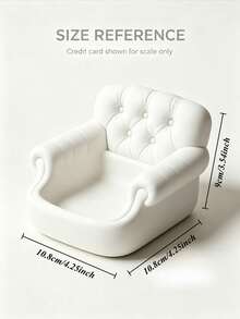 1PC Sofa-Shaped Storage Box (3D Printed), Healing Storage Artifact With Both Aesthetics And Practicality! Replicating Classic Sofa Design, High-End Feel, Instantly Transforms Entryway And Desktop Into Exquisite Corners. Large Capacity Easily Stores Keys, Earphones And Other Small Items, Say Goodbye To Clutter And Search Hassle. Sturdy And Durable Without Deformation, Serves As Both Storage Box And Desktop Decor - Multicolor - View 4