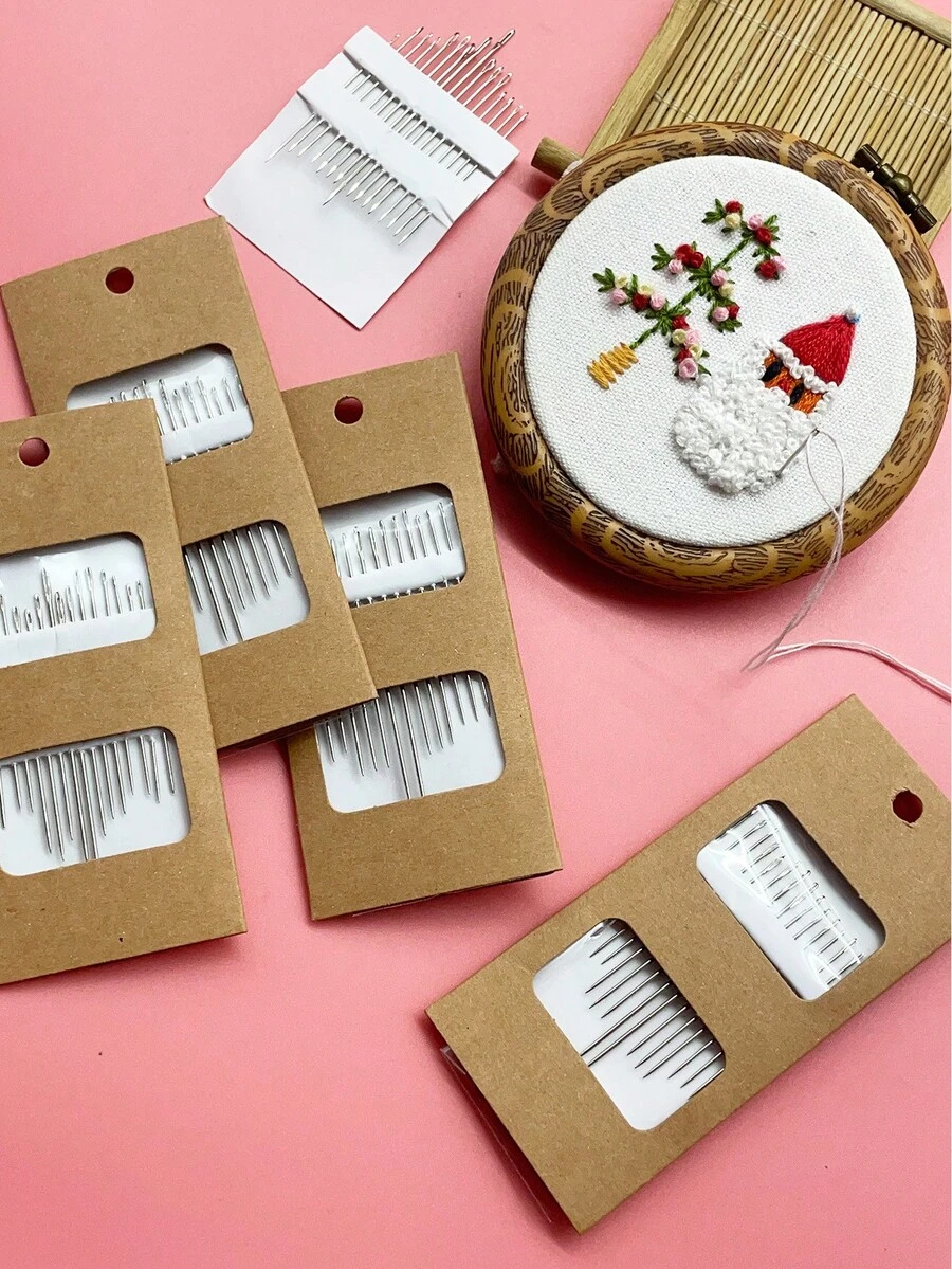 16pcs Sewing Needle Set, Silver Tail Hand Sewing Needles, Household ...
