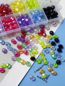 50pcs Fashionable Bright Resin Octagonal Ball Beads DIY Jewelry Necklace Bracelet Craft Making Accessories Loose Beads - Resin Beads - View 3