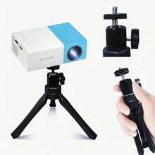 Dudukan Kepala Bola Mini yang Dapat Diputar 360°, Tripod Meja Ringkas yang Dapat Diatur untuk Proyektor, Kamera & DSLR, Braket Tampilan Panorama, Struktur ABS Modern, Aksesori Ideal untuk Live Streaming & Penggunaan di Meja - View 2