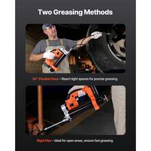 Cordless Grease Gun, 8000 PSI Max Pressure, Electric Grease Gun With LED Light & 35.4-Inch Long Hose, Compatible With 18V Makita Batteries, Suitable For Greasing Vehicles Or Machines(Tool Only) - 9.06 Lb - View 5