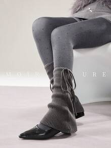 MOIRÉALLURE Women's 2 Pieces Sock Ensemble, Breathable Nylon Tights + Stretchy Foot Socks, Fashion All-Match Set For Everyday Use - Multicolor - View 3