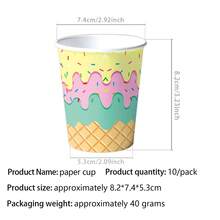 Ice Cream Theme Party, Tableware Set, Decoration Set, Newborn Party, Birthday Party, Photography Studio Decor Props, Halloween Tableware, Christmas Tableware, New Year Tableware, Holiday Tableware, Disposable Tableware, Disposable Cookware - View 8
