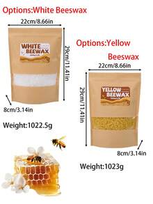 1000g White Beeswax,Yellow Beeswax, Beeswax Pellets, DIY Candle Making Material, Premium Beeswax, Candle Making Supplies, Home Decor - Wax - View 2