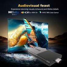 2026NEW Android 14 TV Stick, Resolusi 4K Ultra HD, RAM 8GB, Penyimpanan 128GB, Prosesor Allwinner 64-Bit, Wi-Fi 2.4/5Ghz, Wireless 5.0, Antarmuka Kontrol Cerdas, Konektor USB - Hitam - View 3