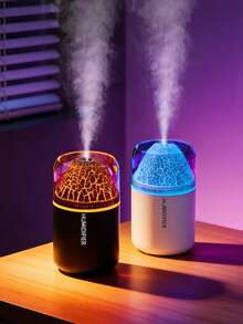 1pc 180ml Car Aromatherapy Humidifier Set, Volcano Air Humidifier With Colorful Gradient Ambient Light, USB Portable Power, Quiet Operation, Both A Humidifier And A Desktop Decoration With Colorful Lights. Car Mist Diffuser, Suitable For Car And Indoor Use, Ideal Gift, Compatible With All Car Models. - H05 - View 7