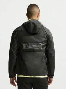 Nike Men's AS M NK TF RPL MILER WNT JKT Woven Hooded Jacket IO1241-010 - Black and White - View 2