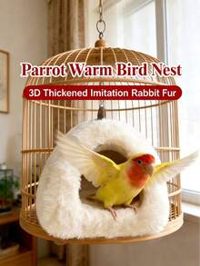 The Ultimate Winter Nest For Birds: Warm, Thickened, Small Parrot Nest Accessories-Cozy Sleeping Bed For Winter Comfort - A - View 7