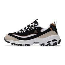Skechers Women's Casual Shoes D'LITES Series Fashion Lace-Up Sports Shoes Black Gold Panda Shoes Retro Thick Sole Casual Shoes Chunky Sneakers 66666228-BKGD - Black/Gold - View 7