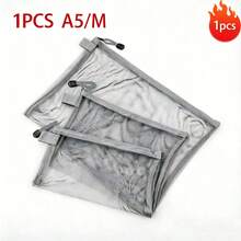 1/3pcs A4 A5 A6 Transparent Mesh Zipper Storage Bag, Waterproof Document Folder, School Office Supplies, Pencil Case Organizer, Back To School Essential, Stationery Storage Gift Set - A - View 15