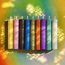 Handmade Small Beeswax Ritual Candle | 4-Inch Colorful Rolled Beeswax | Suitable For Celebrations, And Ceremonies - Unity Candle - 9 Candles – Assorted - View 4
