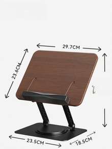 Book Stand With Adjustable Height And Angle, 360-Degree Rotating Base, Foldable And Portable, Lightweight Design Suitable For Offices, Kitchens, School Textbooks, Cookbooks, Magazines, Tablets, Etc. - Multicolor - View 7