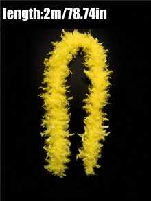 1pc Fluffy Faux Feather Scarf/Shawl, Suitable For DIY Birthday Party Costumes, Wedding Photography Props, Stage Performance, Home Party, Halloween Costumes, Concerts And Home Decor, Carnival Costumes And Accessories, Party Supplies. - Multicolor - View 27