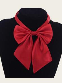1 buah Dasi kupu-kupu elegan bergaya preppy warna polos unisex, serbaguna, dan elegan. - Warna solid - View 9