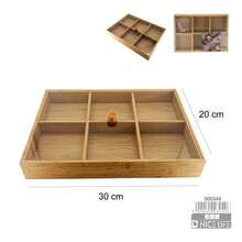 Divided Storage Organiser With Clear Acrylic Lid And Knob, 30 * 20 Cm Or 35 * 25 Cm, For Jewellery And Dressing Table Accessories - View 9