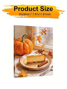 Adult & Beginner Digital Oil Painting Kit, Pumpkin Cake, Easy Acrylic Painting Supplies (Includes Brushes & Paints), Suitable For Home Decor, Ideal Gift For Holiday. - Sets - View 8