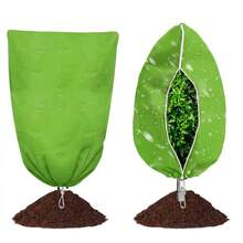 1pc Winter Tree & Shrub Frost Protection Bag, Breathable Non-Woven Fabric Plant Cover, Garden Yard Potted Shrub Warm Frost-Proof Jacket, Outdoor Winter Protection, Reusable Windproof Plant Cover, Suitable For Yard & Lawn - Best Seller - View 11