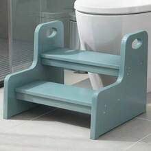 Natural Bamboo Toilet Squatting Stool, Foldable Space-Saving Bathroom Footrest, Home Bathroom Squatting Angle Optimization Toilet Stool - View 1