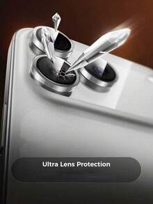 3pcs Transparent Tempered Glass Camera Lens Protector, Compatible With IPhone 18Promax/18Pro/17Promax/17Pro/17 Pro Max/17/16/15/14/13/12/11 Plus Camera Protection. Scratch-Resistant, With Glossy Metal Ring, Perfectly Protects Your Camera Lens. Cute Lens Accessory, Suitable For Daily, Office And Home Use. Crystal Clear, Waterproof, Shockproof, Anti-Drop. - Clear - View 7