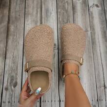 Women's Minimalist Elegant Outdoor Shoes, Round Toe Design, Stylish & Unique, Comfortable & Fashionable, Suitable For Spring Festival And Winter - Brown - View 6