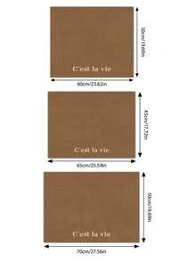 [New Thickened]Kitchen Dish Drying Mat, Table Mat, Absorbent Mat, Countertop Dish Mat, No-Wash Table Mat, Bowl & Plate Drying Mat, Thickness 3.6mm - Brown C'est La Vie - View 8