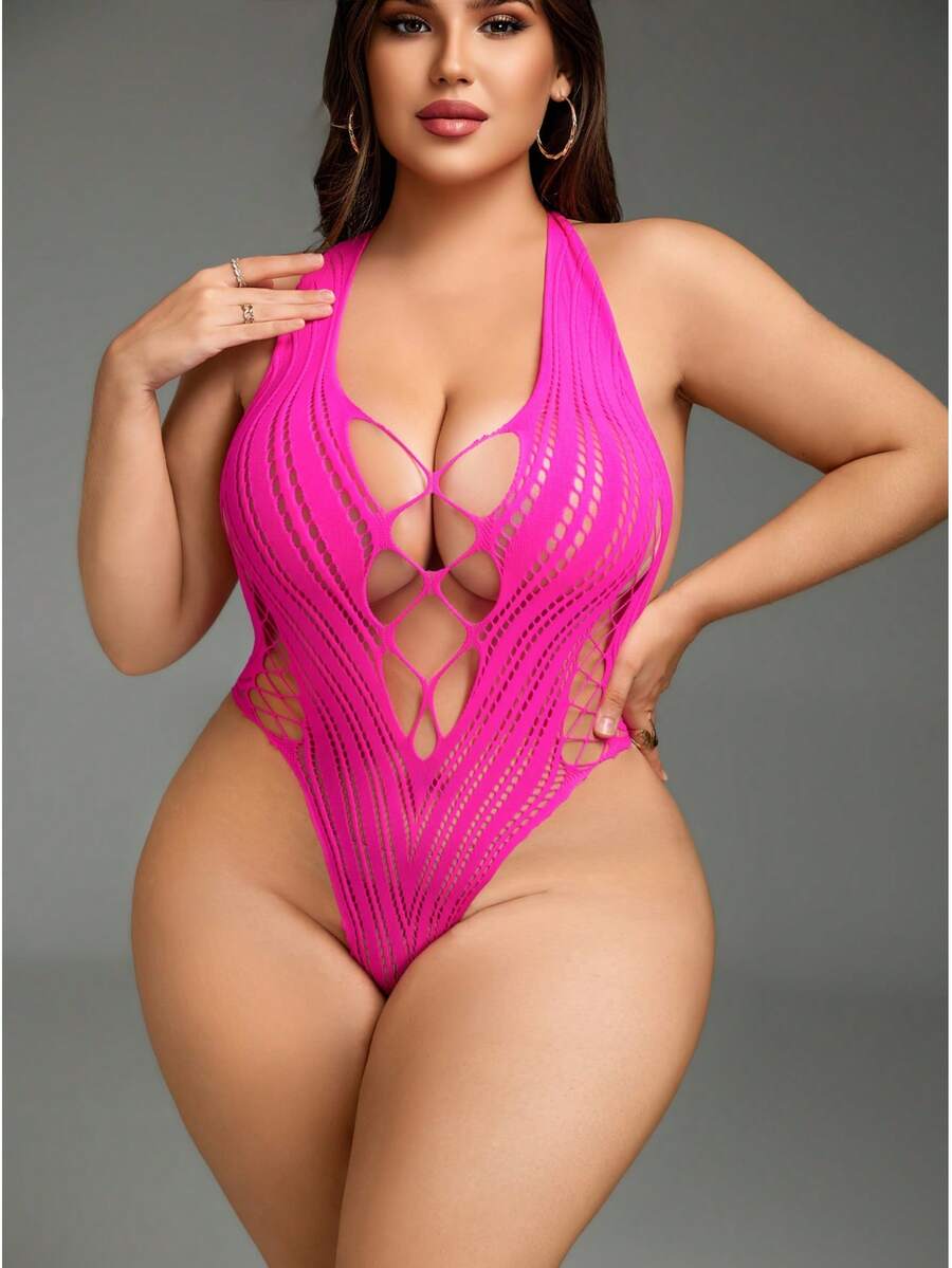 Women's Sexy Jumpsuit, Sexy Lingerie, Exotic Dancer Outfit, Plus Size Fishnet Jumpsuit Lingerie Set