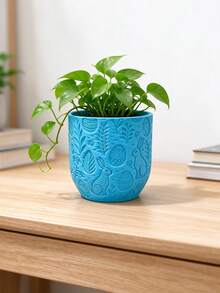 3D Printed Easter Rabbit Relief Planter, PLA Textured Colorful Gardening Pot For Succulents, Pothos And Green Plants, INS Style Desktop Decor Flower Pot, Outdoor And Garden Supplies - Multicolor - View 7