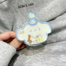 Kawaii Party Hat Cartoon Puppy Shape Liquid Quicksand Phone Grip Holder ...