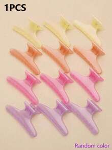 1pc Butterfly Hair Clip, Hair Sectioning Clip For Perming And Dyeing, Home Hair Styling Clip - Multicolor - View 8