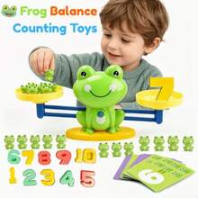 Frog Balance Math Toy Green Plastic Toy, Parent-Child Interactive Weight Stacking And Counting Game, Ideal Educational Toy For Children And Young People For Logical Thinking And Intellectual Development | Interactive Learning | Durable Toy, Random Number Colors Early Childhood Math Enlightenment Frog Balance Scale Toy Number Addition And Subtraction Matching Cognitive Teaching Tool 3D Number Weights With Learning Cards Children Weight Balance Cognitive Parent-Child Interactive Educational Game Halloween Christmas Birthday Gift - Multicolor - View 3