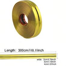 1 Roll 0.78/1.18/1.57 Inch Self-Adhesive PVC Decorative Strip, Peel And Stick Self-Adhesive Decorative Trim, Flexible PVC Multi-Purpose Molding Strip, For Gap Coverage, Indoor/Outdoor Wall Corner Protection, Splash-Proof Tile Edge Trim - A - View 4
